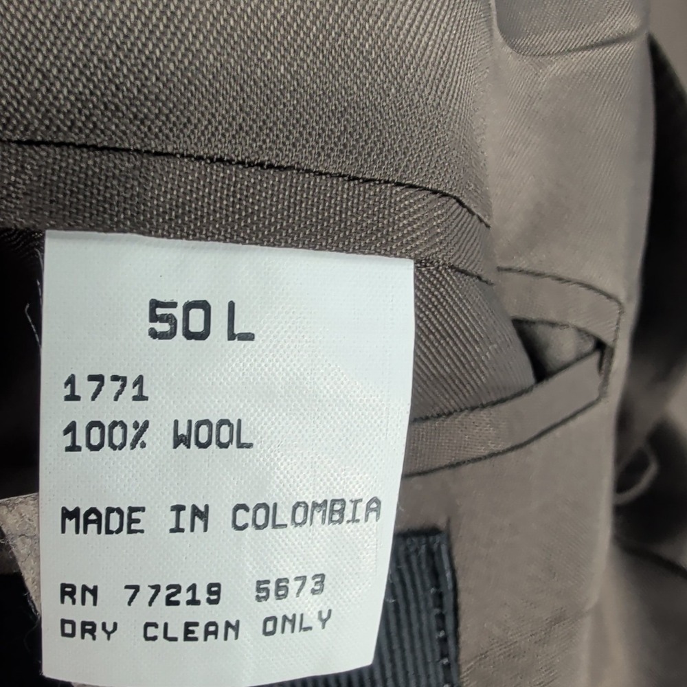 Baracuta Three Button Front Notch Collar Houndstooth Suit Coat Brown Size 50 L‎ - Picture 5 of 7